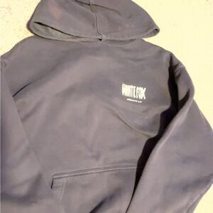 White Fox Navy Hoodie